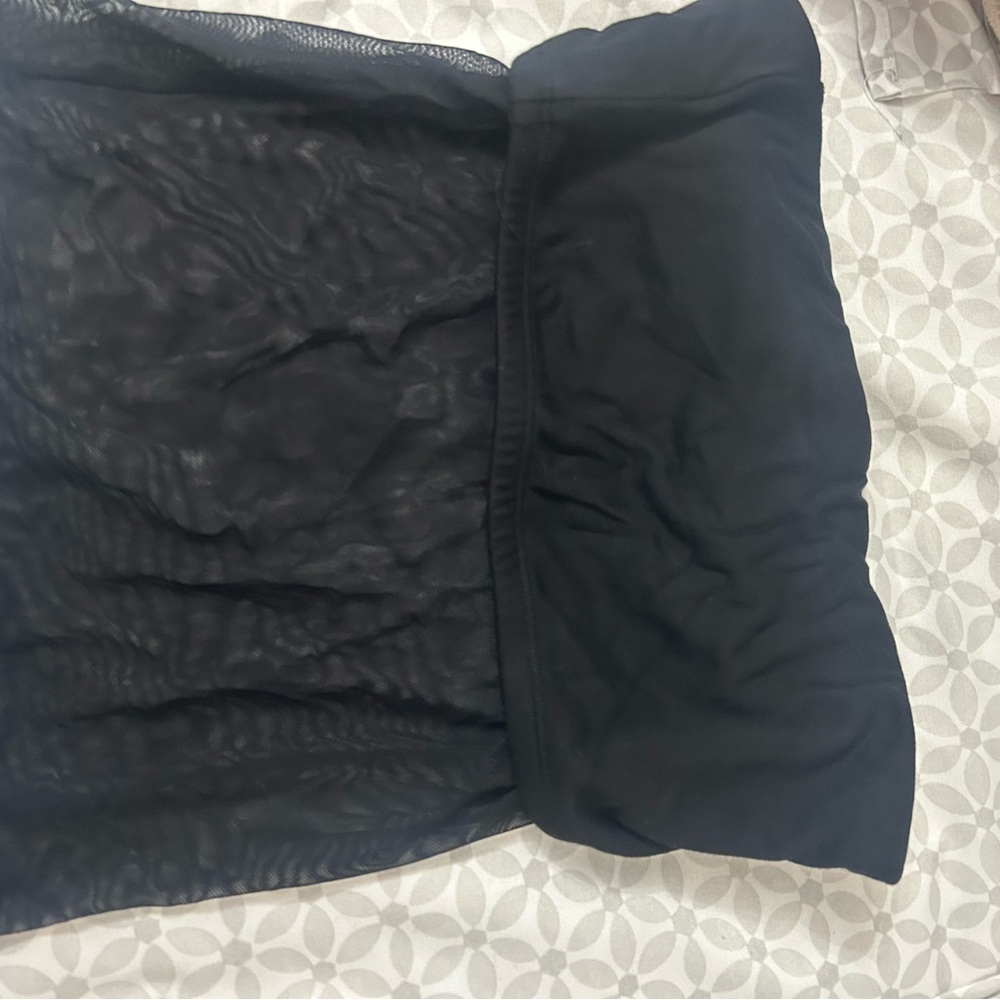 Black Mesh Tube Top